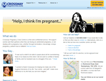 Tablet Screenshot of crosswaypregnancy.org.uk